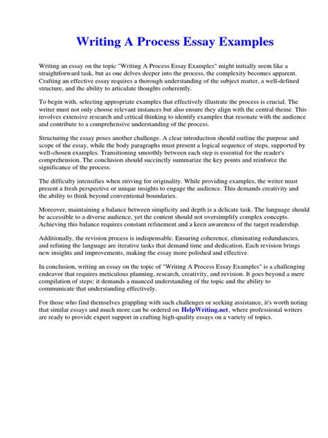 Writing Process Essay Examples 的图像结果