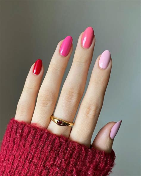 Latest Red to Pink Color Palette Nail Design To Try In 2024!