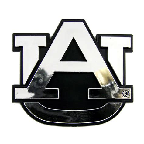 Mustang Auburn University Molded Emblem; Chrome (Universal; Some ...