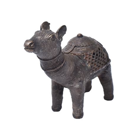 Brass Dhokra Camel Animal Statue