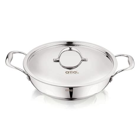Buy Allo CookSafe 2.7 litres TriPly Stainless Steel Kadhai | with ...