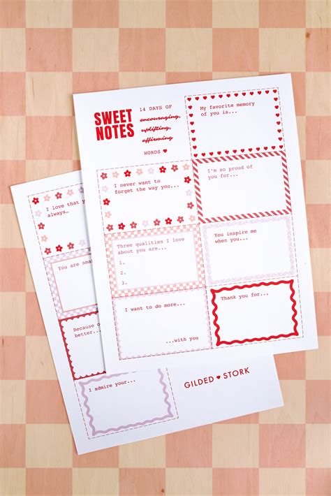 14 Days of Free Printable Valentines Cards - Gilded Stork