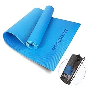 Rapidotzz Durable Non-Skid Yoga Mat for Fitness and Meditation - 1pc (8 ...