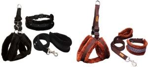 Sid Section Sidsection Export Quality Dog Black & Brown Furr Harness ...