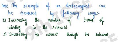 Class 9th ICSE Physics Magnetism Exercise 10b