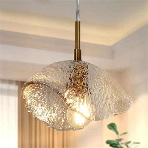 Mercer41 Jailia 1 - Light Mini Unique Pendant Light Glass Shade: 4.7 ...