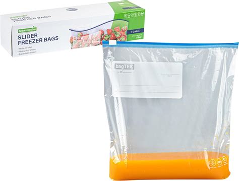 Amazon.com: Restaurantware-Bag Tek 1 Gallon Freezer Slider Bags, 25 ...