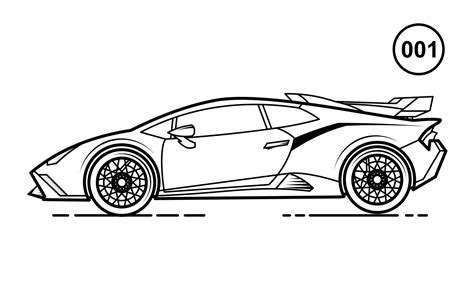Sports Car Outline Vector Art, Icons, and Graphics for Free Download