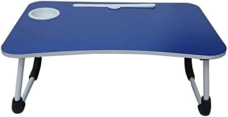 EACH Foldable Wooden Laptop Table for Bed, Study Table with Drawer ...