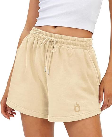 Buy hotfits Women's Beige Casual Cotton Shorts,Relaxedfit Shorts ...