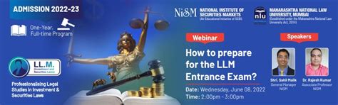 Webinar - How to Prepare for the LLM Exam? - National Institute of ...