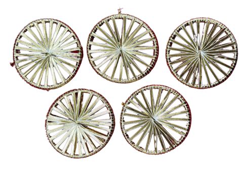 Gota patti Ring 4 inch- 5 pieces- Gold | Crafteriaa