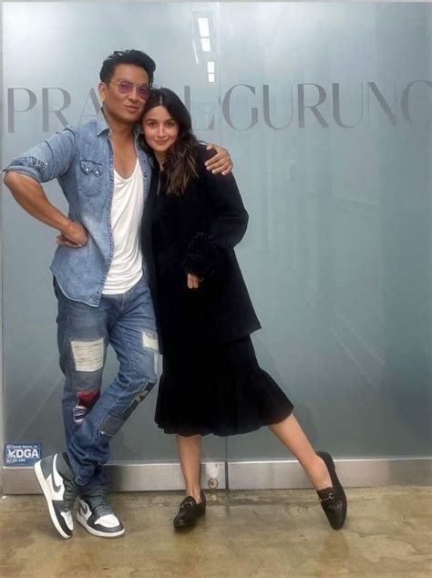 Alia Bhatt poses with fashion designer Prabal Gurung ahead of her Met ...