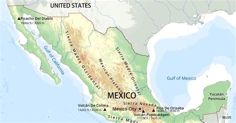Map Of Sierra Madre Mountains