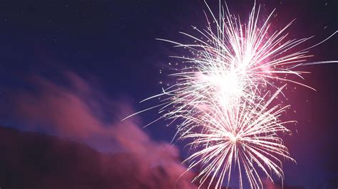 Download wallpaper 1920x1080 fireworks, sparks, smoke, night, holiday ...