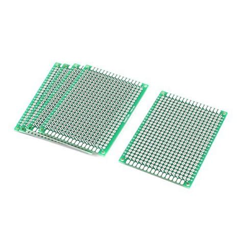 Alcoa Prime5 Pcs Double Side Prototype PCB Tinned Universal Breadboard ...