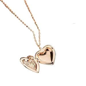 Buy Heart Gold Locket with Internal Detail at Amazon.in