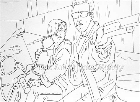 Image result for Terminator Coloring Pages