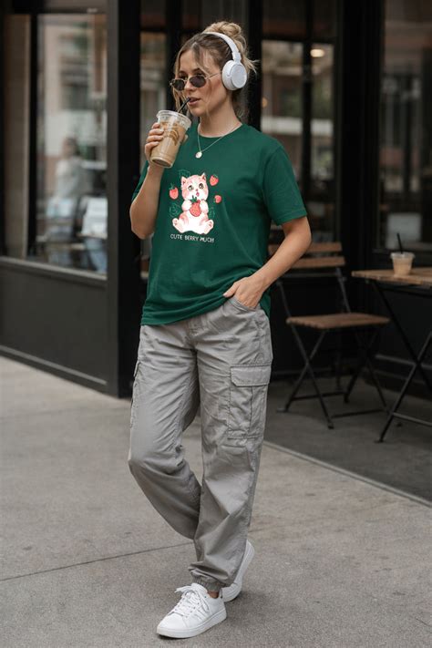 Cute Berry Much Green Printed Regular Fit T-Shirt – Juneberry