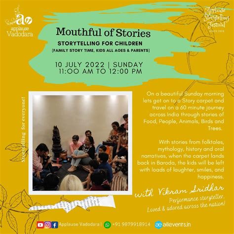 Mouthful of Stories | Storytelling for Children with Vikram Sridhar ...