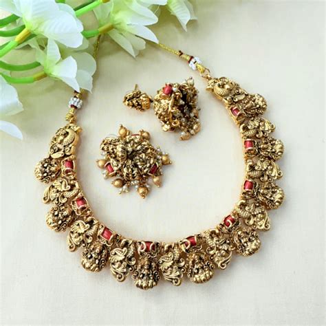 Unique Gold Plated Kemp Stone Necklace JH3560 – Jewel Palace