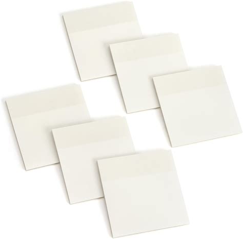 Amazon.com : ABINLIN Lined Transparent Sticky Notes Pastel 200 Sheets ...