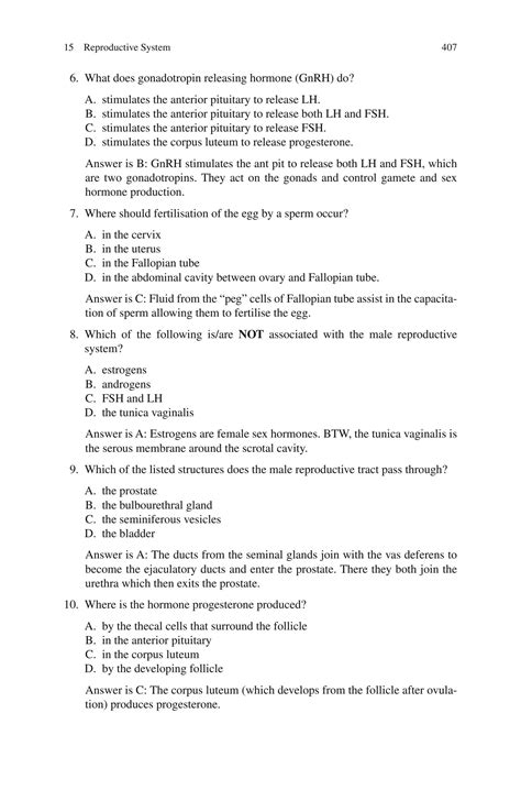 SOLUTION: reproductive system examination questions and answers pdf - Studypool