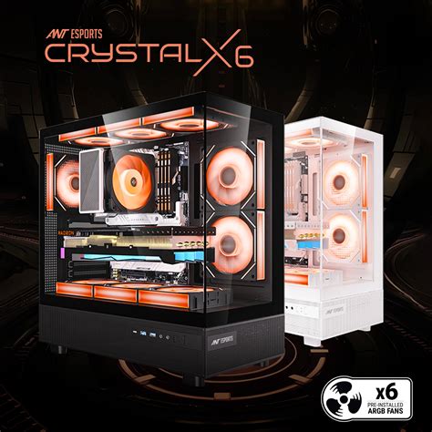 Buy Ant Esports Crystal X6 ATX Gaming Cabinet