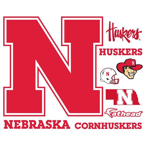 Nebraska Cornhuskers - RealBig Logo Collection - Official NCAA - Reusa ...