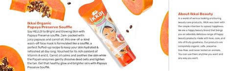 Buy IKKAI Organic Papaya Preserve soufflé Face Pack | Chemical Free ...