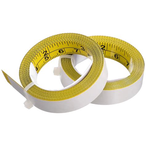 2 Rolls Self Adhesive Measuring Tapes Measurement Tape Peel And Stick ...