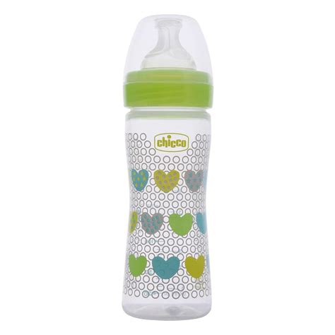 Chicco Well-Being Green Feeding Bottle, 250 ml | Uses, Benefits, Price ...