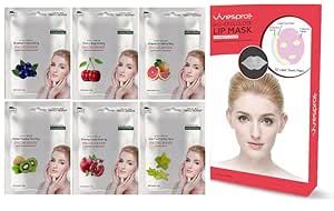 Buy MOND'SUB Assorted Fruit Facial Mask Sheet - Pack of 6 * 25g with ...