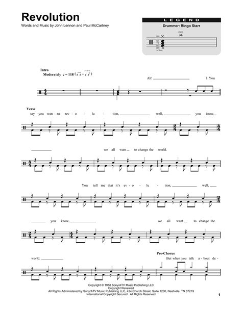The Beatles - Revolution sheet music