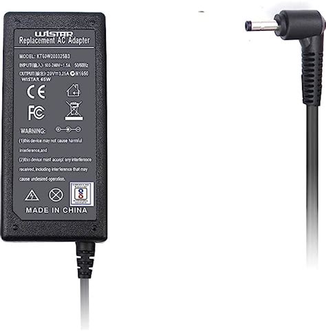 WISTAR Laptop Charger for 65W for Lenovo IdeaPad S145 110 310 320 330s ...