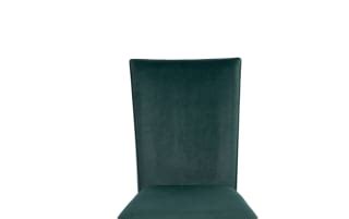 Cosmopolitan Espresso & Emerald Solid Back Upholstered Dining Chair ...