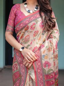 Cotton Linen Sarees - Buy Cotton Linen Sarees Online at Best Prices In ...