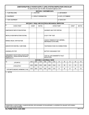 Ups Checklist - Fill Online, Printable, Fillable, Blank | pdfFiller