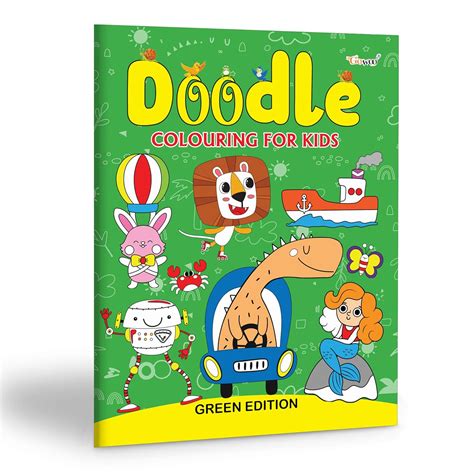 Buy Doodle Colouring for kids - Green Edition : Coloring Adventures for ...
