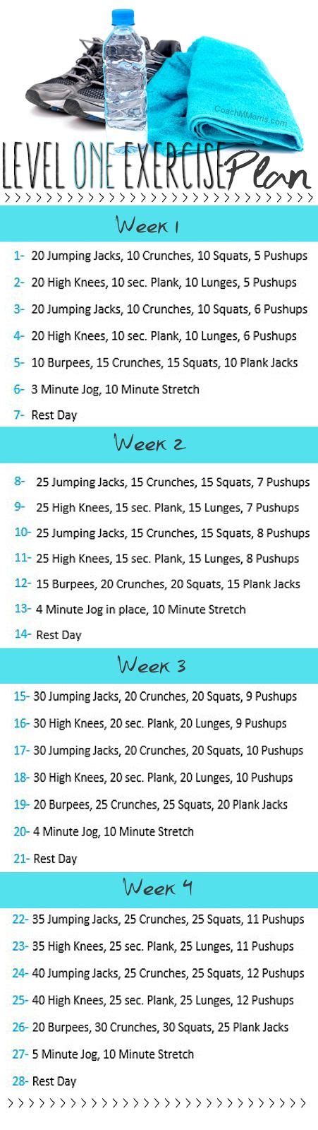 Level One Exercise Plan! – Innovations Health And Wellness