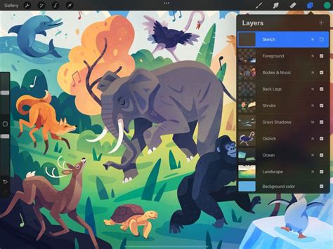 How to Export Procreate Files with Layers 的图像结果