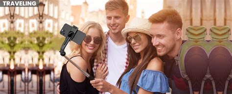 WeCool S6 Reinforced Bluetooth Selfie Stick with Tripod Stand, 45inc ...