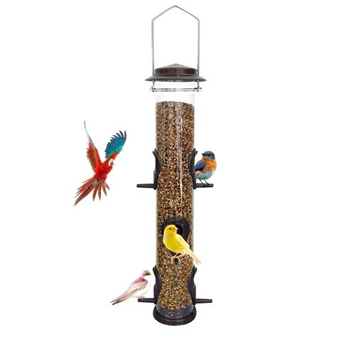 Snapklik.com : MIXXIDEA Metal Tube Bird Feeders For Outdoors Hanging ...