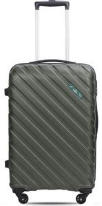 The CLOWNFISH Suitcase Four Wheel Trolley Bag- Armstrong Bottle Green ...