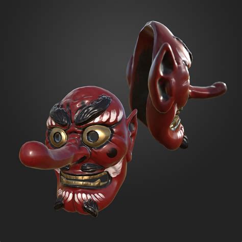 STL file Oni / Tengu Mask・3D printer design to download・Cults