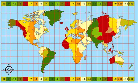 World Time Zone Map - Guide of the World