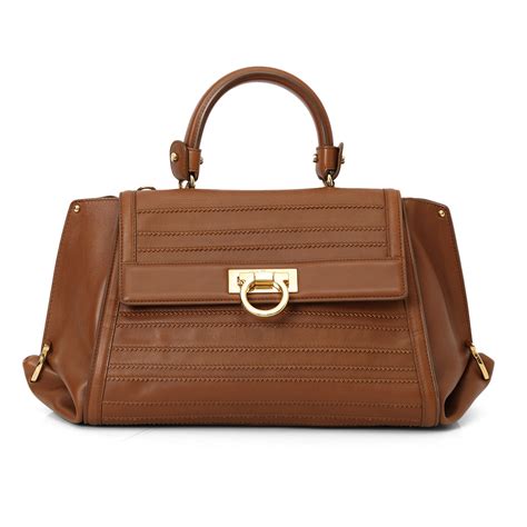 Shop Pre-Owned Authentic Salvatore Ferragamo Medium Sofia Bag Medium ...