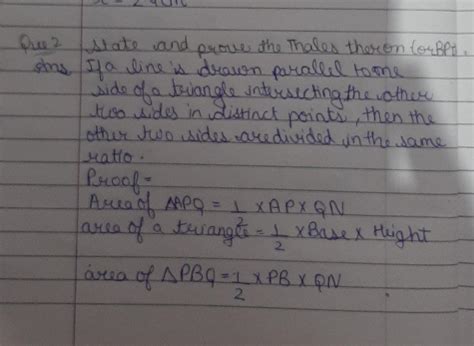 state and prove the thales theorm (or BPT) - Brainly.in