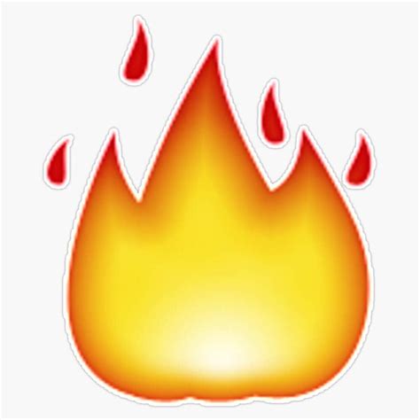 EMC Graphics Waterproof Flame Emoji Vinyl Sticker for Car Laptop India ...