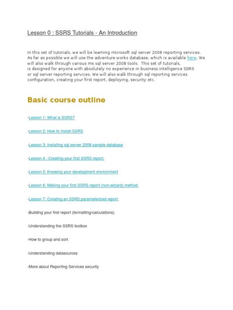 SSRS Tutorial Step by Step 的图像结果